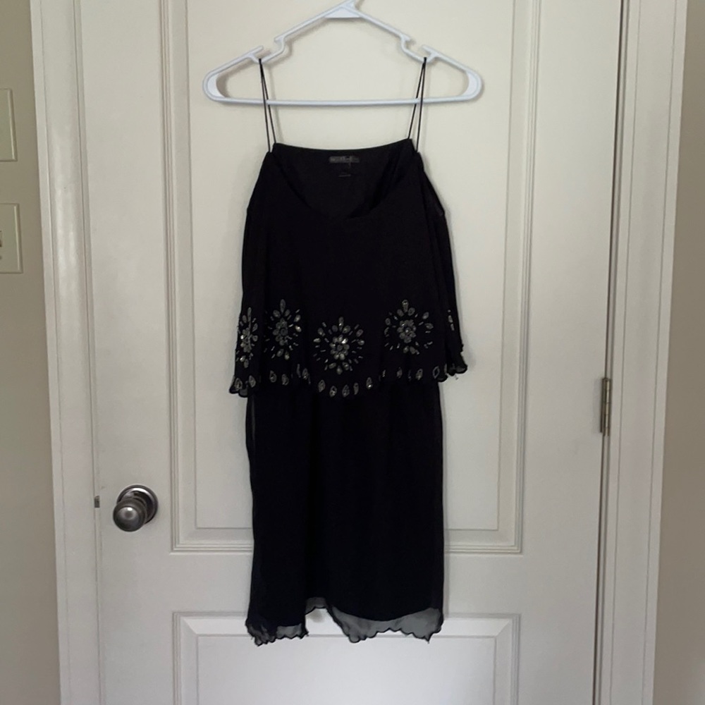 Beaded Black Dress